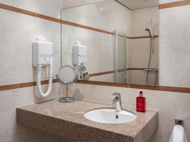 Suite Deluxe zeezicht balkon wastafel