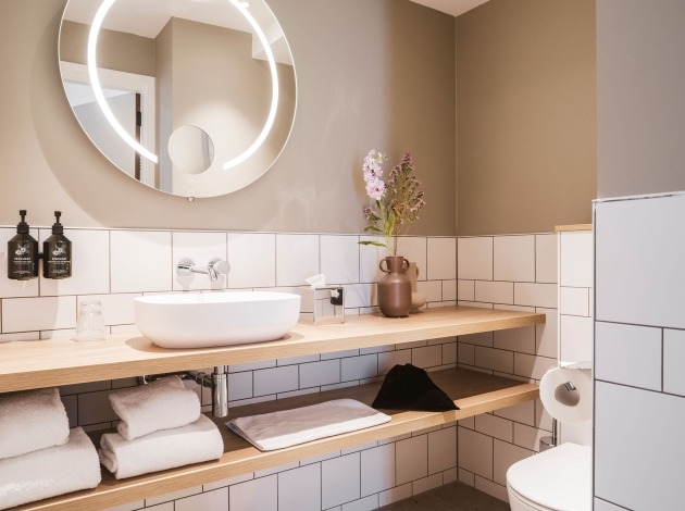 Badkamer en wastafel